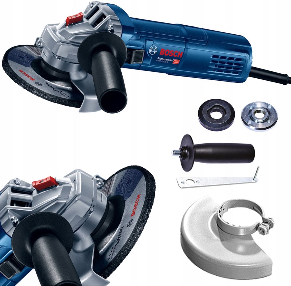 BOSCH SZLIFIERKA KĄTOWA z regulacją obrotów 900 W GWS 9-125 mocna