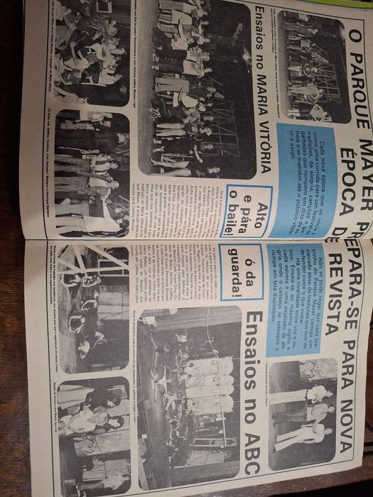 Revistas gente com Parque Mayer teatro revista