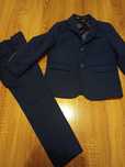 Zara garnitur granatowy 116 plus koszula