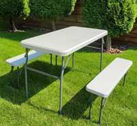 Набір садової меблі компактний легко збирати набор мебели стол 2 лавки