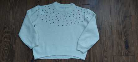 Sweterek dziewczęcy z perełkami rozmiar 140 Reserved