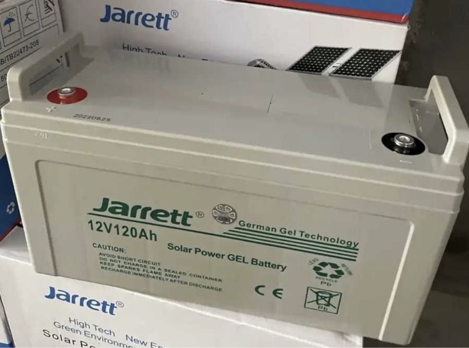 • 120, 250Ah • Аккумулятор гелевый Jarrett 120, 250 Ah GEL 12V (Gel)