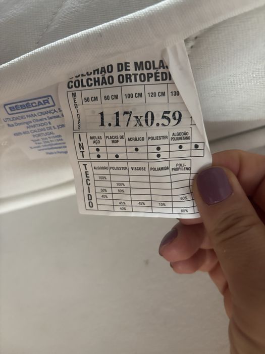 Colchão criança praticamente novo  com resguardo oferta