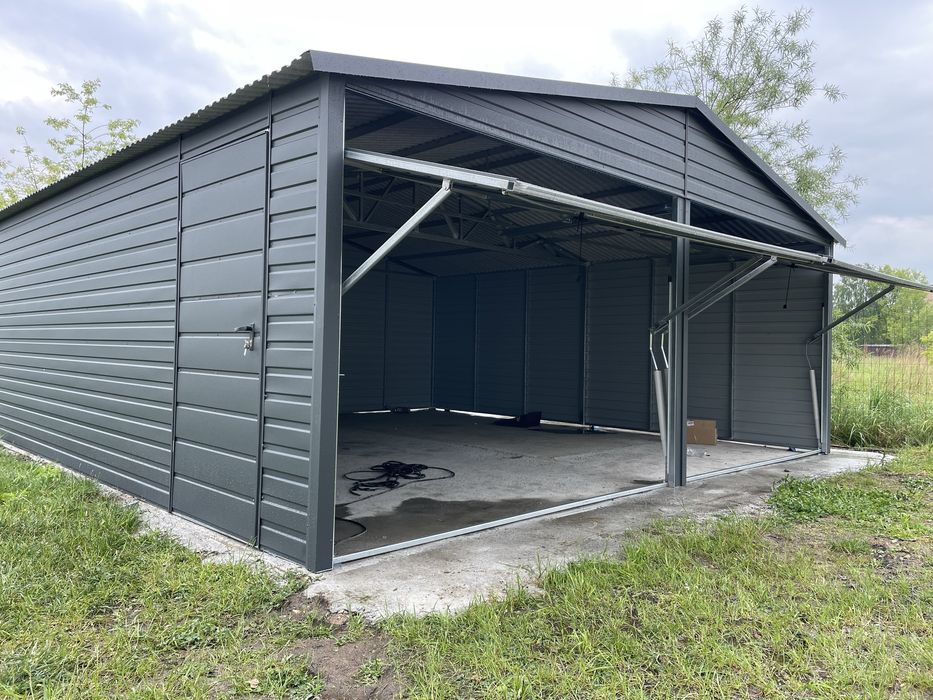 Garaż bladzany 6x5, antracyt, grafit, PRODUCENT.