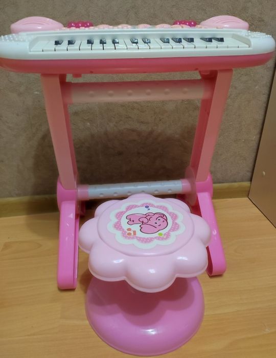 Синтезатор детский со стулом, пианино, синтезатор дитячий