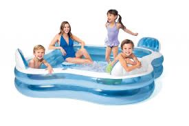 Детский надувной бассейн 4 сидения Intex 56475 Семейный