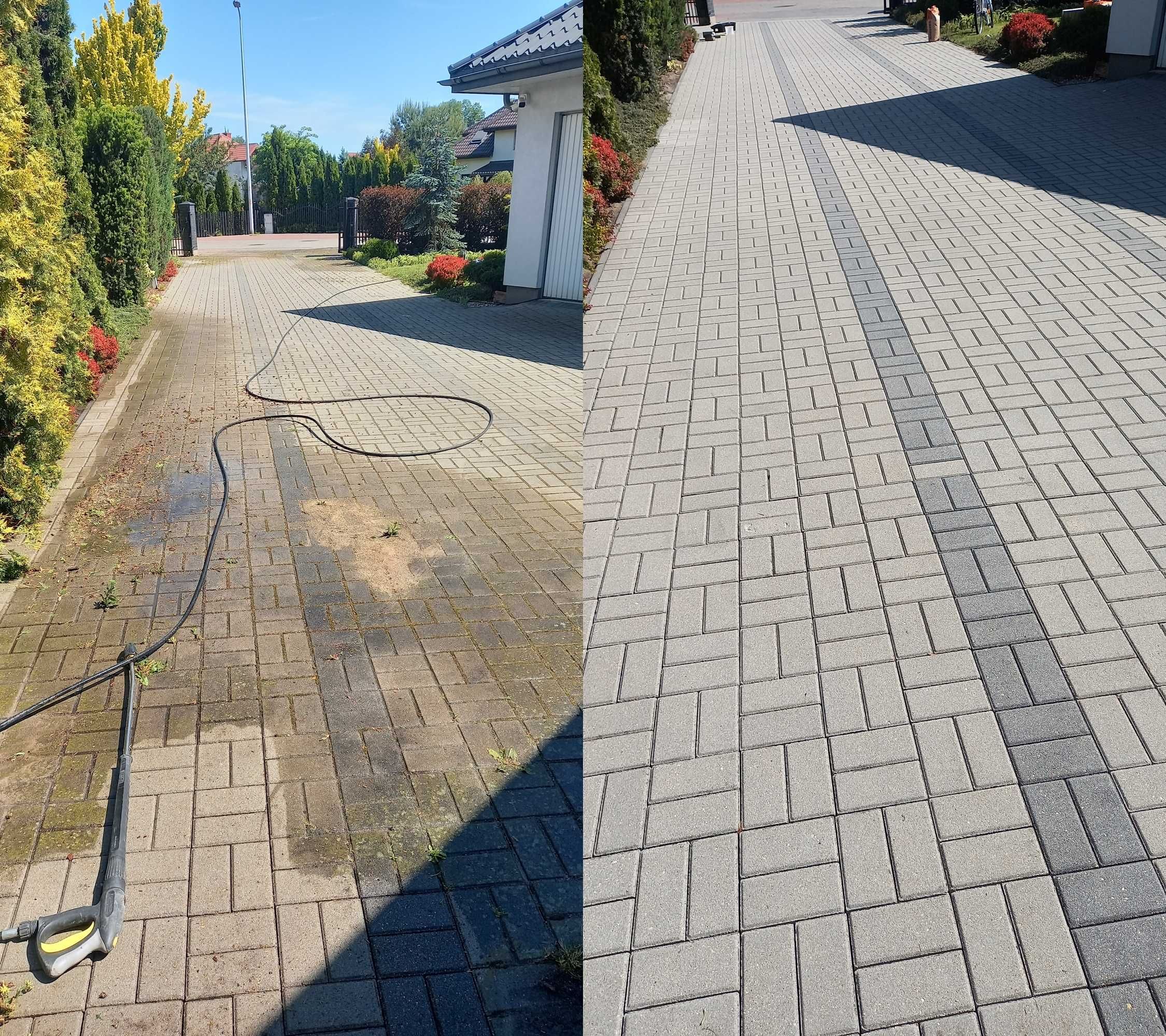 Mycie Malowanie Impregnacja Elewacji Ogrodzeń Kostki Brukowej Dachów
