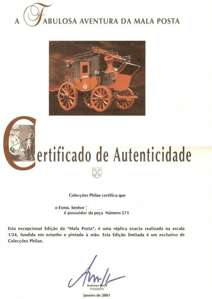 Carruagem Malaposta escala 1/24
