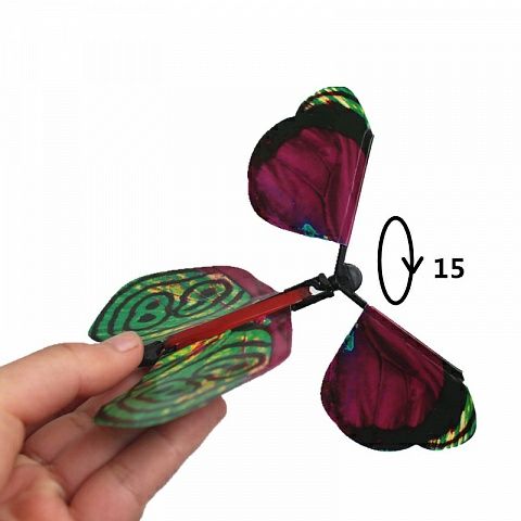 Летающая бабочка-сюрприз в открытку! Можно в книгу