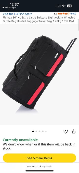 Saco Trolley de Viagem