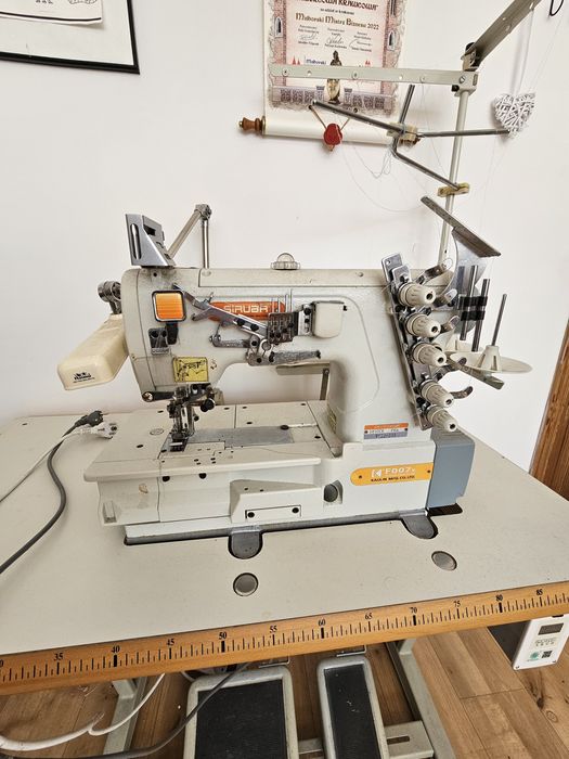 Renderka Siruba F007K W122-248 z nowym silnikiem Sewing Servo Motor FX