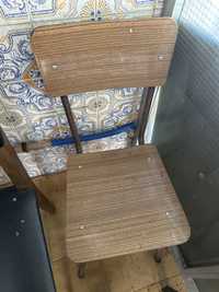 5 cadeiras madeira ideal para espacos de refeição 45x77x35cm