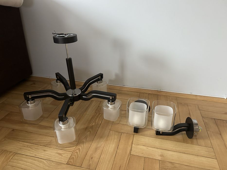 Lampa sufitowa + 2 kinkiety