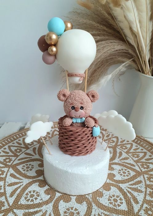 Figurka z masy cukrowej na tort miś