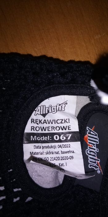 Rękawiczki rowerowe z bawełny siatkowane