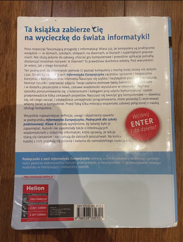 Informatyka Europejczyka. Podręcznik dla szkoły podstawowej. Klasa 4