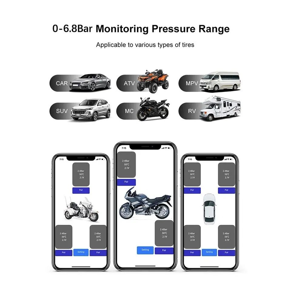 Sensor pressão veículo - ar pneus