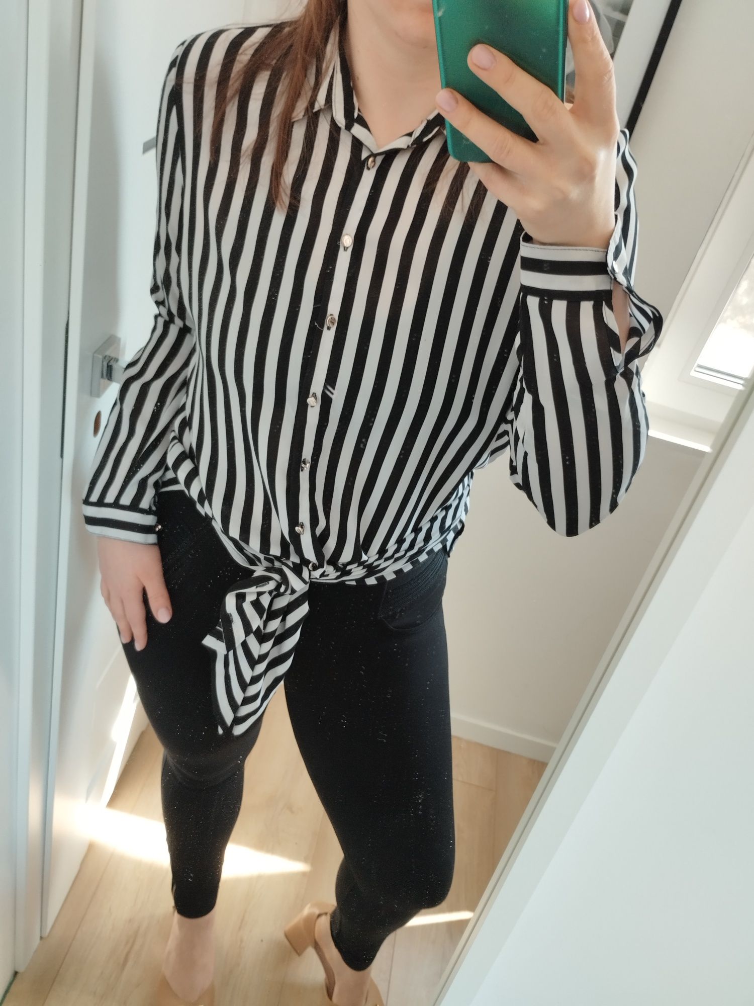 Modna koszula w paski włoska