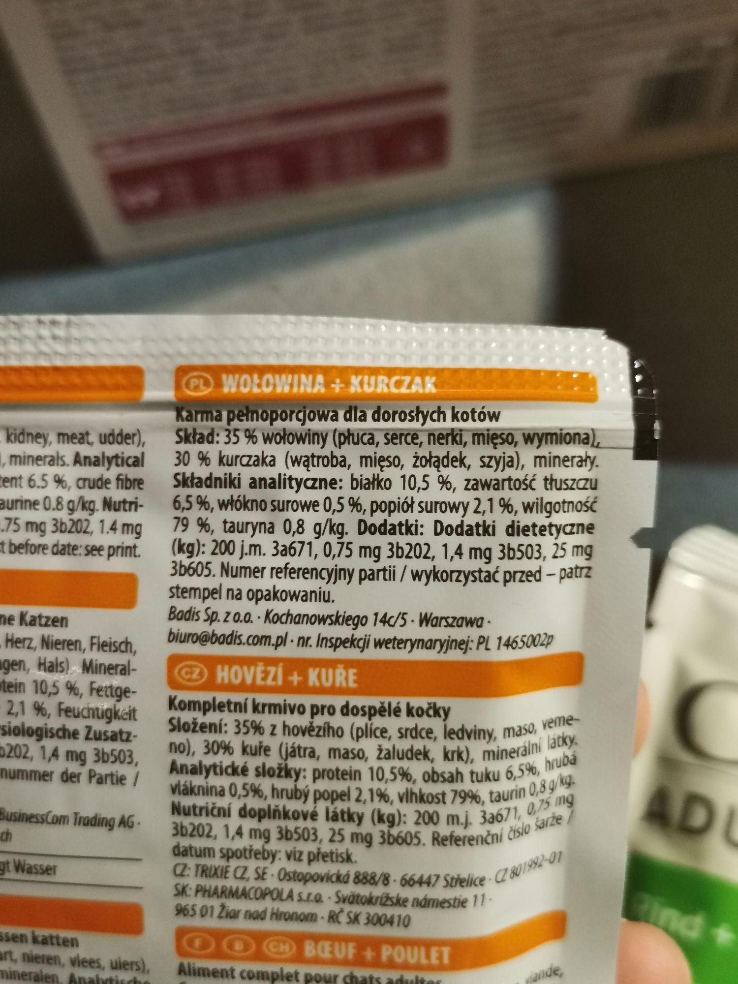 karma dla kotów. animonda carny