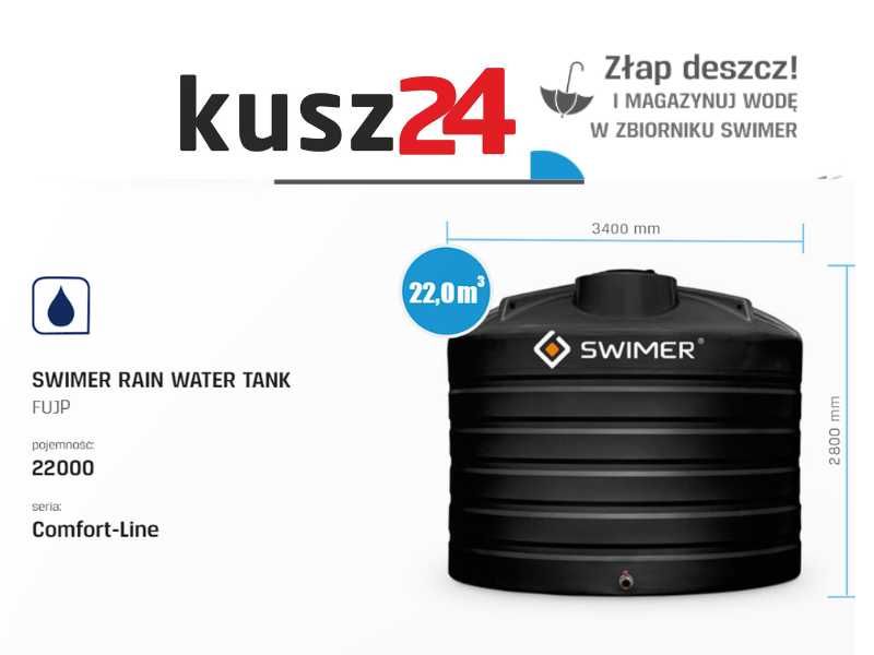 Zbiornik na wodę 22 000 SWIMER komplet dostawa