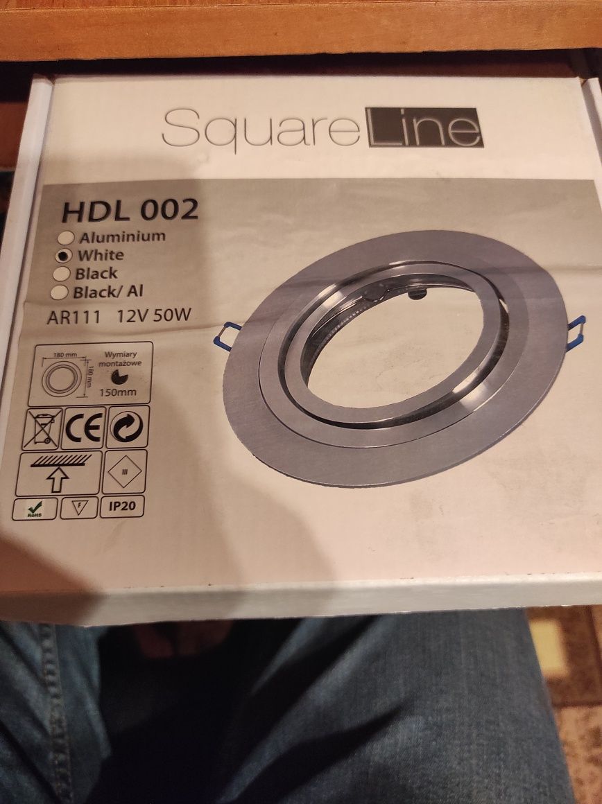 Oprawa podtynkowa sufitowa HDL 002 square line