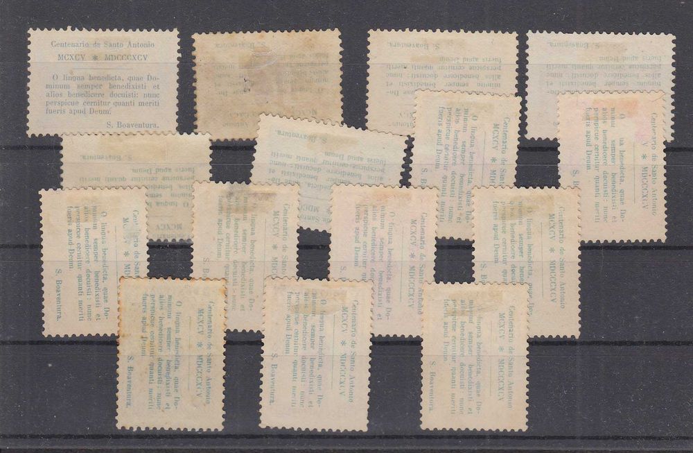 1895 - Serie completa Santo António - Nova - Mundifil # 111 - 125