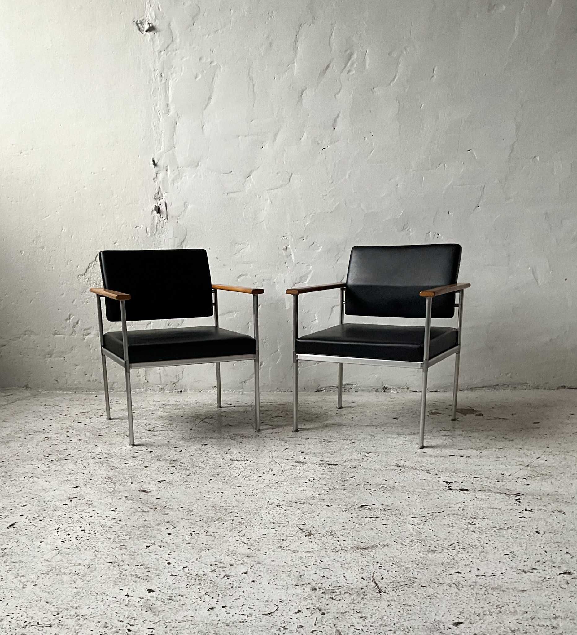 Lubke fotele konferencyjne lata 60 70 vintage design