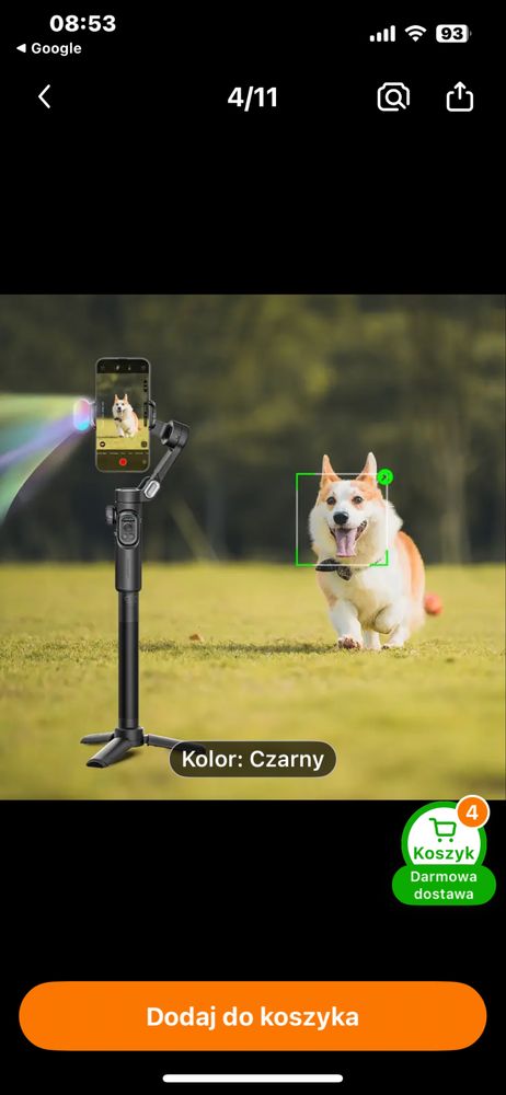 Nowy Trzy Osiowy Stabilizator do smartfonów