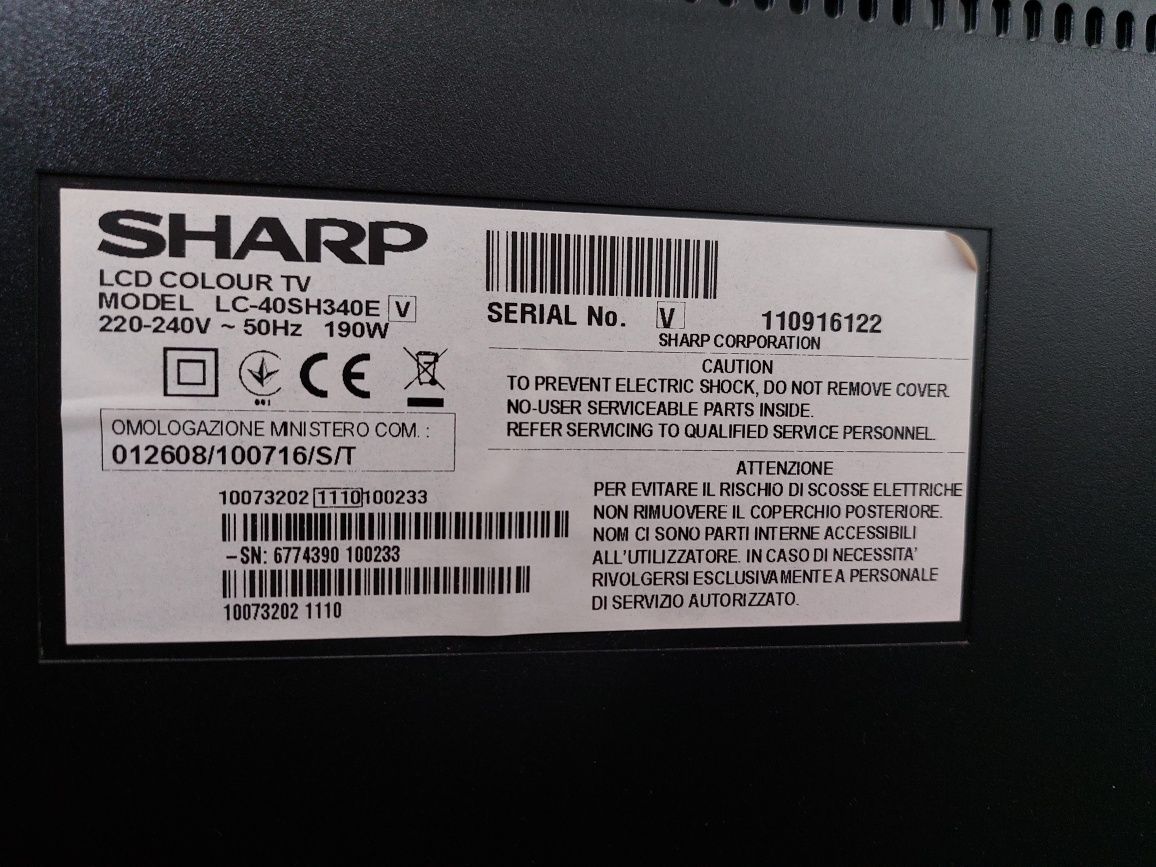 Telewizor LCD sharp LC-40SH340E 40"