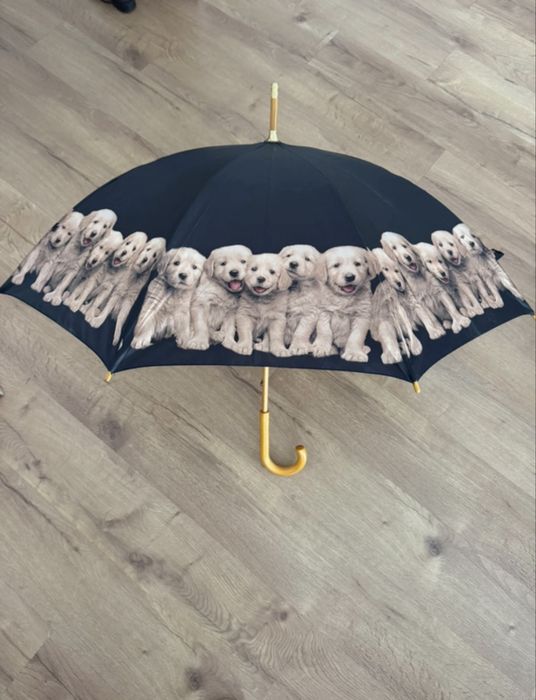 Guarda chuva preto estampado