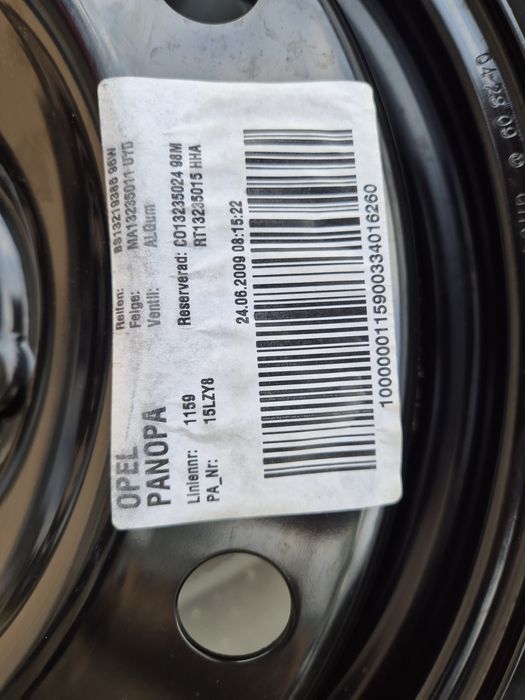 Koło dojazdowe Opel Insignia 5x120