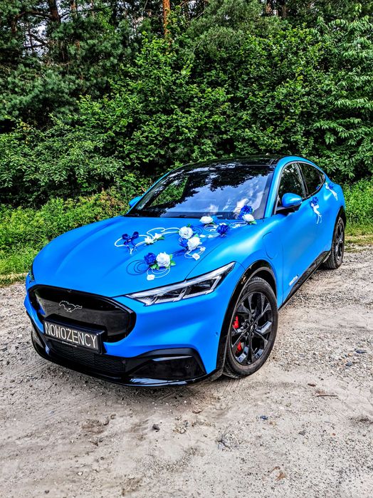Auto do ślubu, na wyjątkową okazję... Pomarańczowy...Niebieski Mustang