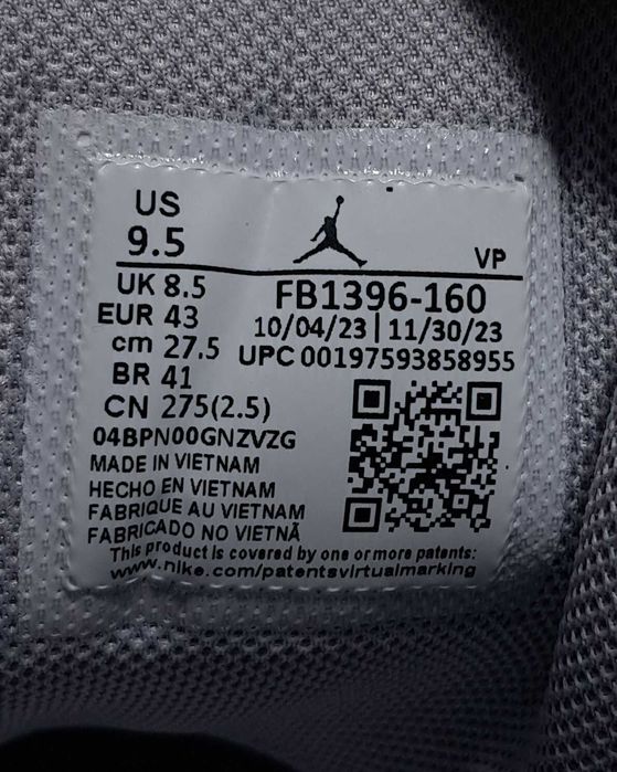 Чоловічі кросівки Air Jordan Stay Loyal 3. Оригінал. Розмір 43 -27.5см