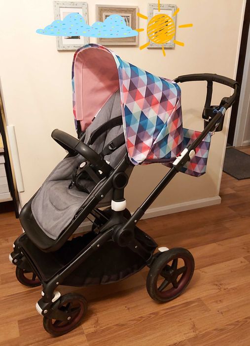 Bugaboo Fox 2w1 dużo oryginalnych dodatków