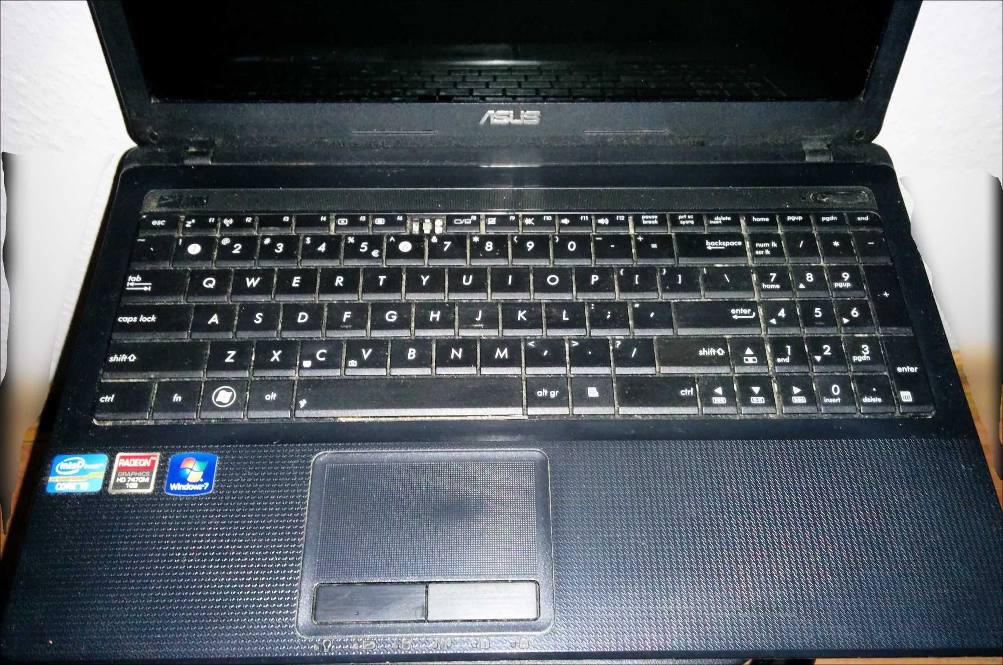 Laptop Asus x54H - brak HDD oraz zasilacza - jako uszkodzony