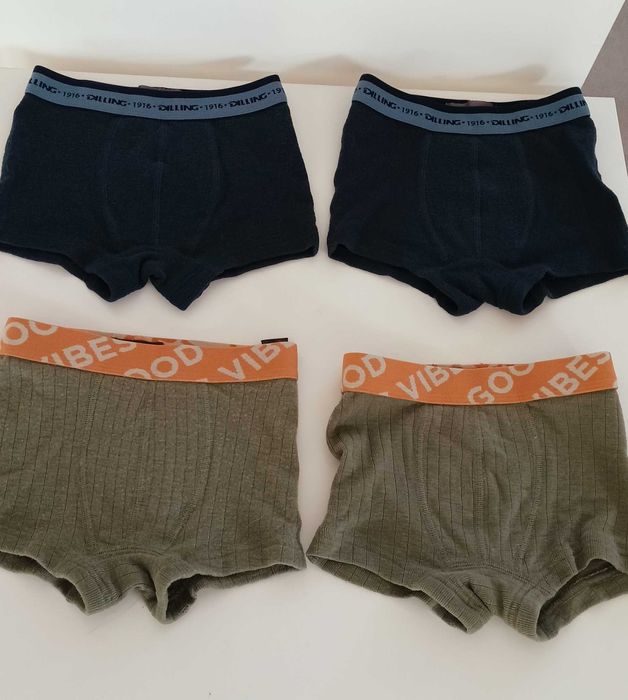 Chłopięce termiczne bokserki majtki 100% merino wełna 110-116