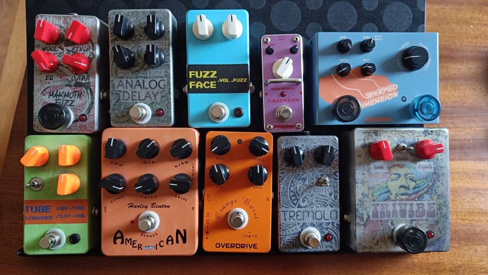 Pedais de Guitarra e Baixo Baratos
