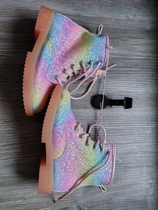 Primark buty dziecięce rozmiar 27 tęczowe brokatowe  jednorożec