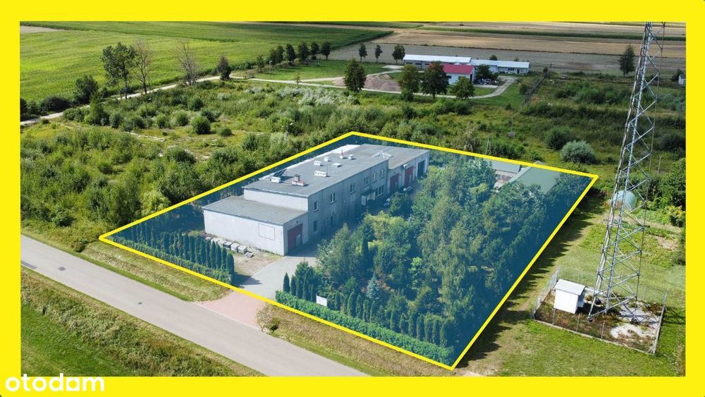 Duży działający warsztat 1000m2 + część mieszkalna