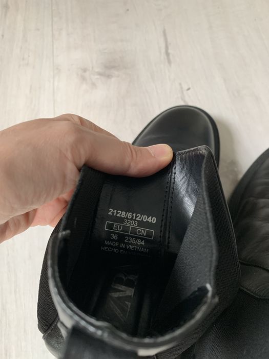 Botki sztyblety kozaki Zara r. 36 skóra naturalna skórzane