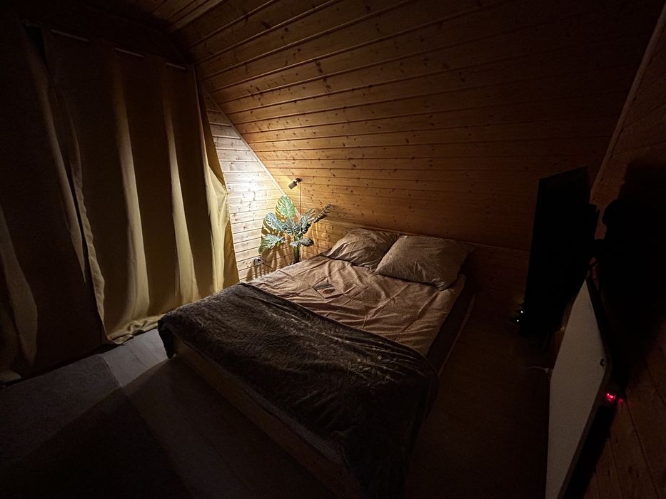 Wynajem domku z sauną i kominkiem dla 10 osób, blisko jezior i rzeki