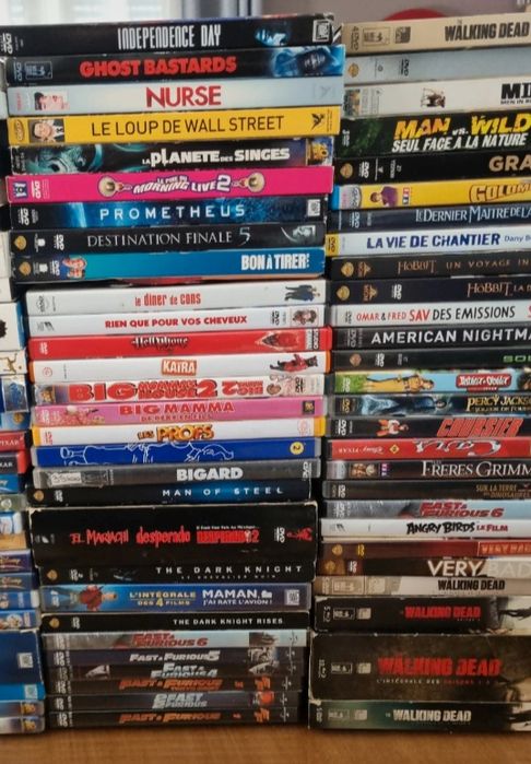 €1  por DVD filmes originais
