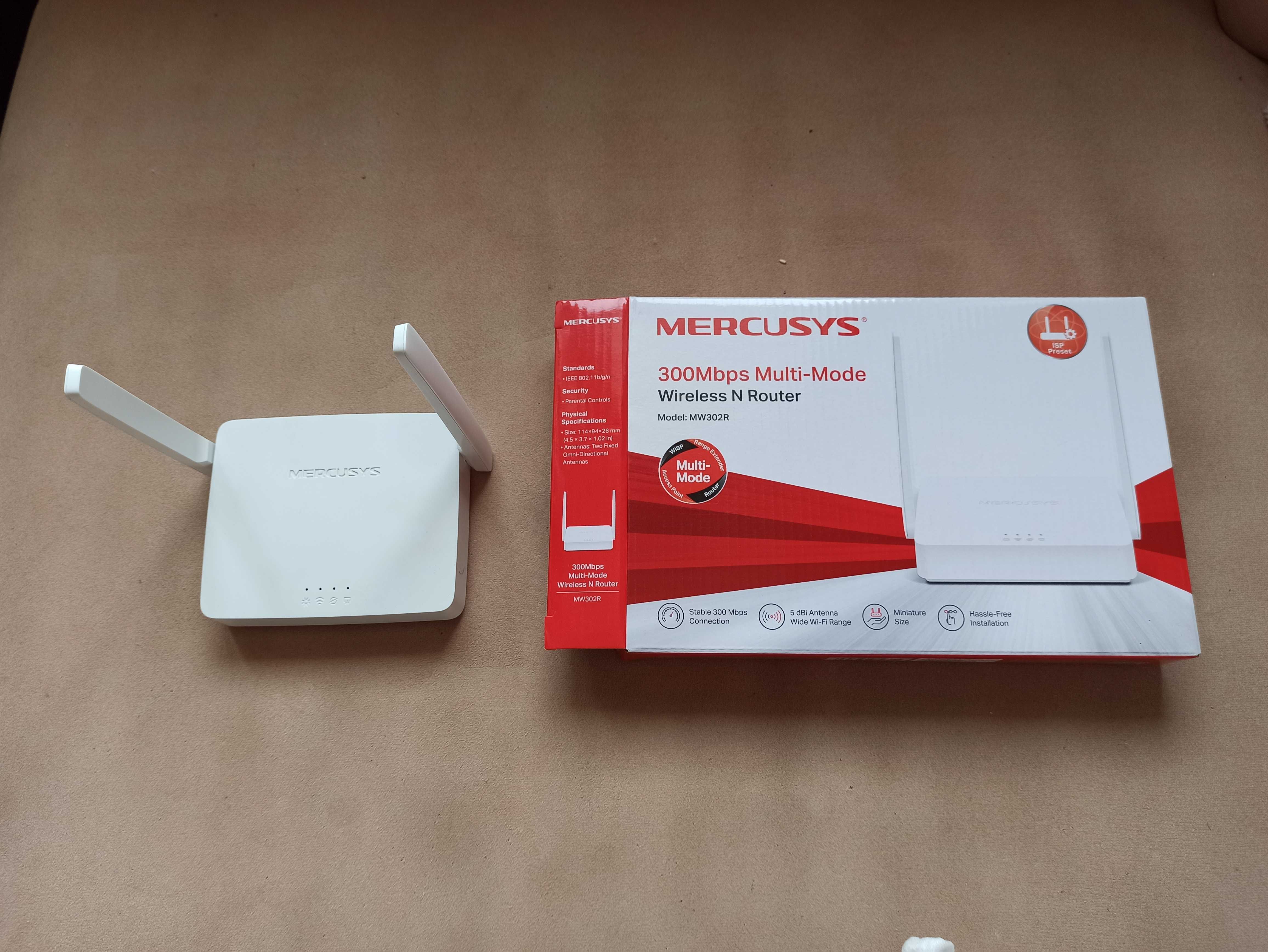 Router WiFi bezprzewodowy Mercusys MW302R (300Mb/s b/g/n)
