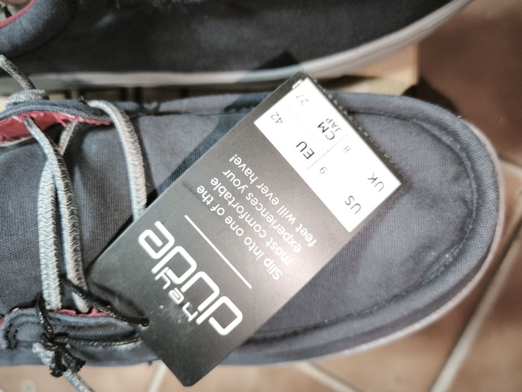 Мокасины Hey Dude Wally, ткань,пена, super light 42,44.