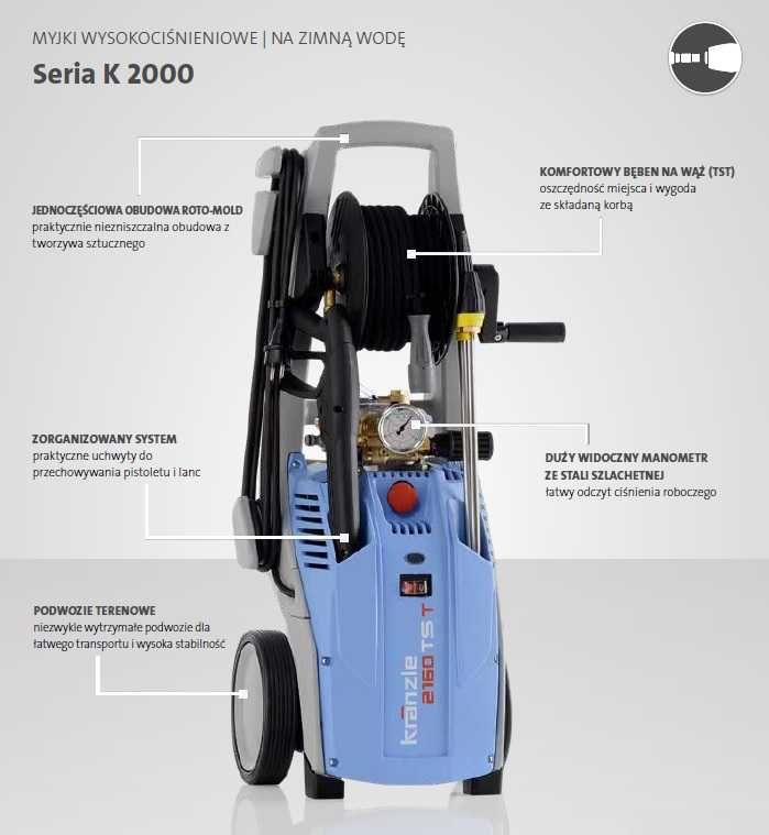 Myjka ciśnieniowa Kranzle K 2160 TST + Dirtkiller