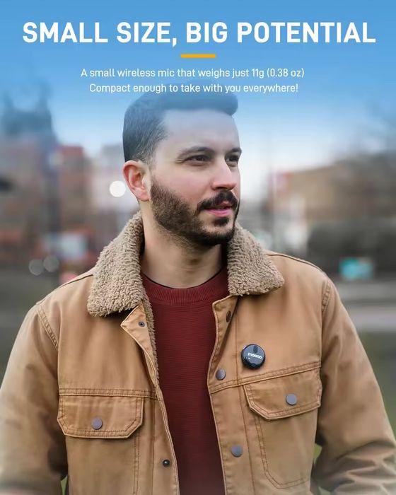 Бездротовий петличний мікрофон Maono нагрудний мікрофон lightning