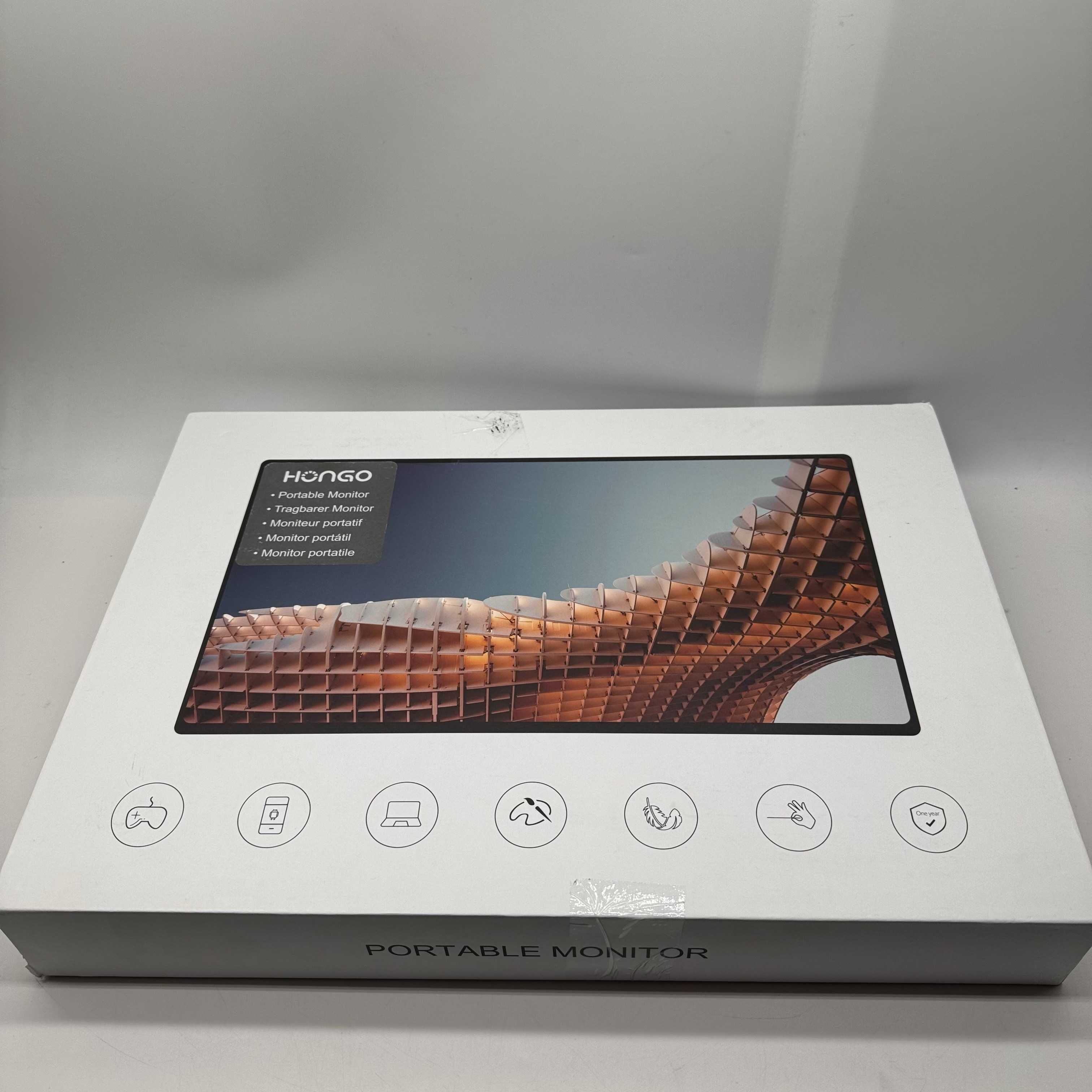 Przenośny monitor 2,5K 2560x1600 18 cali do laptopa HDMI ekran z etui