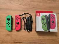 Nintendo Switch Joy Con zestaw różowo zielone, analogi Halla