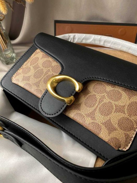 Cумочка Coach Tabby Black/Beige Premium