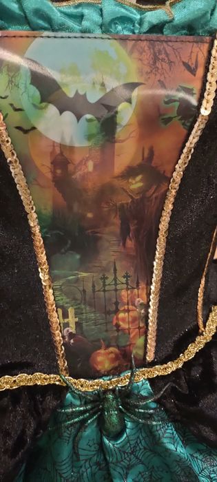 Strój czarownicy, Halloween, karnawałrozmiar 110-116